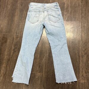 MOTHER The Insider Fray Crop Step Fray Jeans Size 27